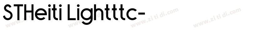 STHeiti Lightttc字体转换